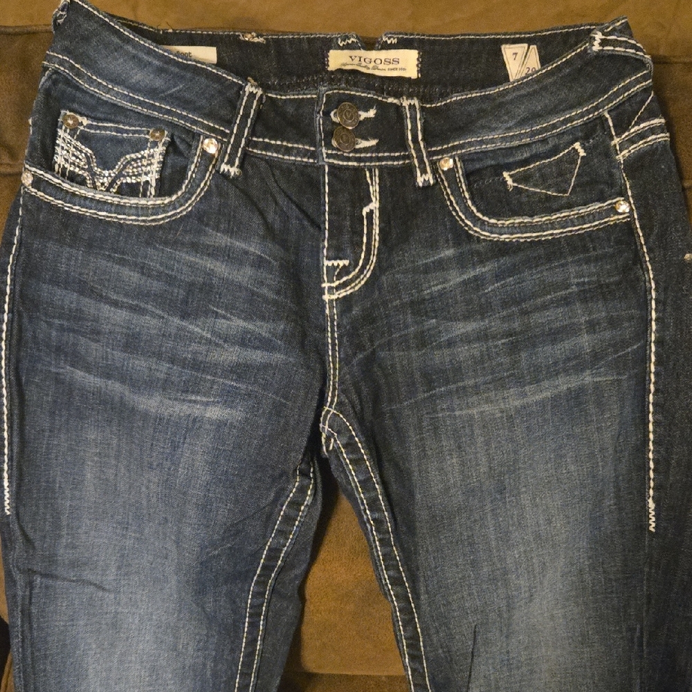 Vigoss Women's Dark Blue Bootcut Jeans Size: 7/29